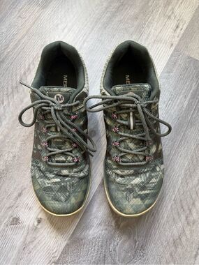Merrell Trail Running Shoes Antora 2 Green Pink 8.5 Women’s